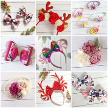 Load image into Gallery viewer, 12 Days of Christmas Accessories Gift Box - (HEADBANDS & CLIPS MIX)