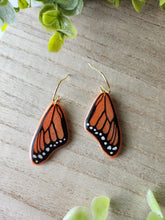 Load image into Gallery viewer, Orange Monarch Wing Dangles
