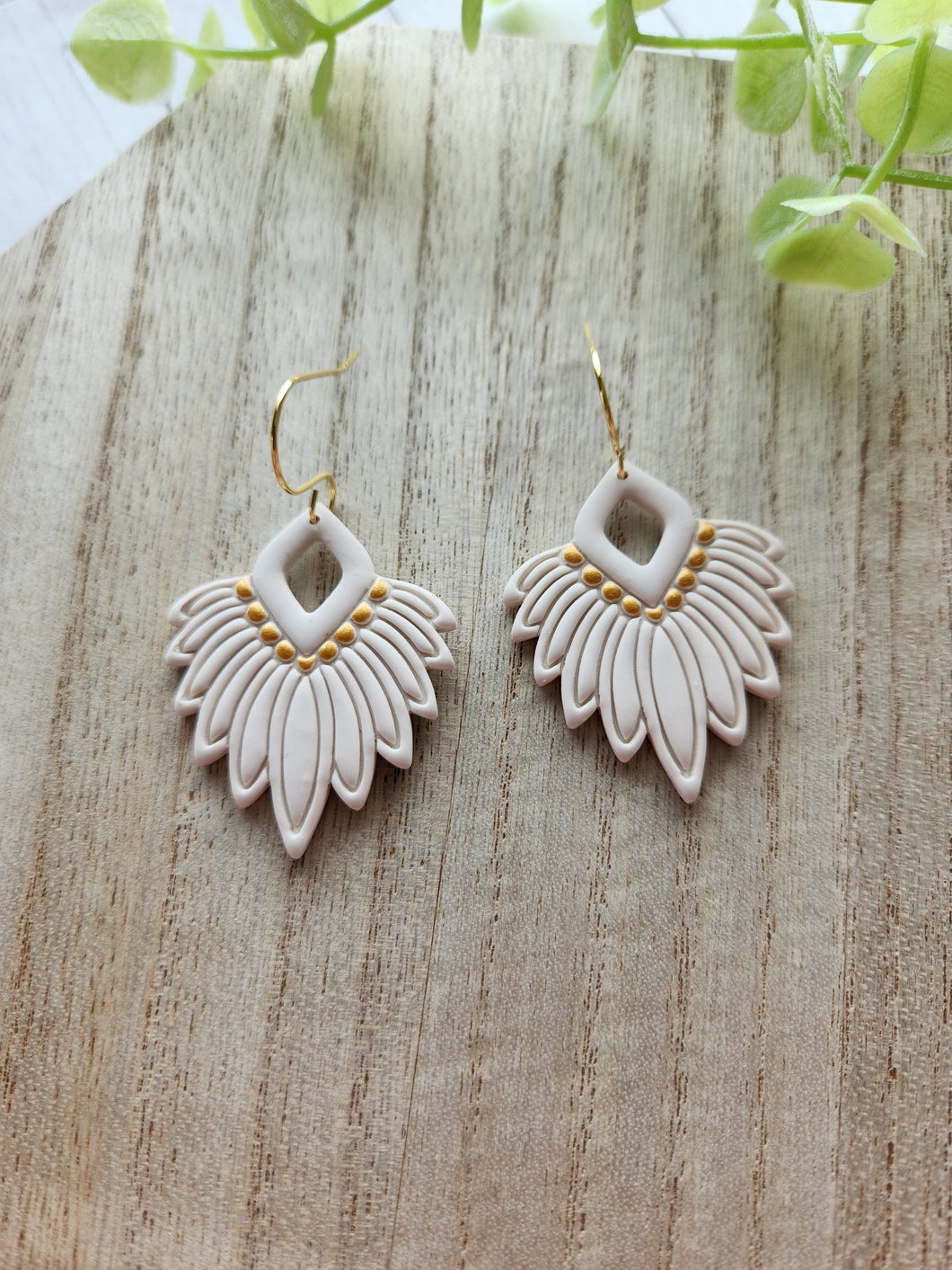 The Phoenix Ivory Gold Dangles