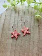 Load image into Gallery viewer, Coral Starfish Dangles
