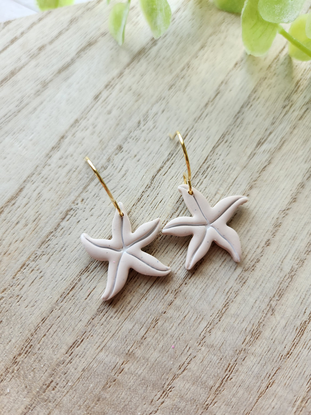 Tan Starfish Dangles