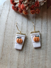 Load image into Gallery viewer, Large Pumpkin Spice Latte Dangles
