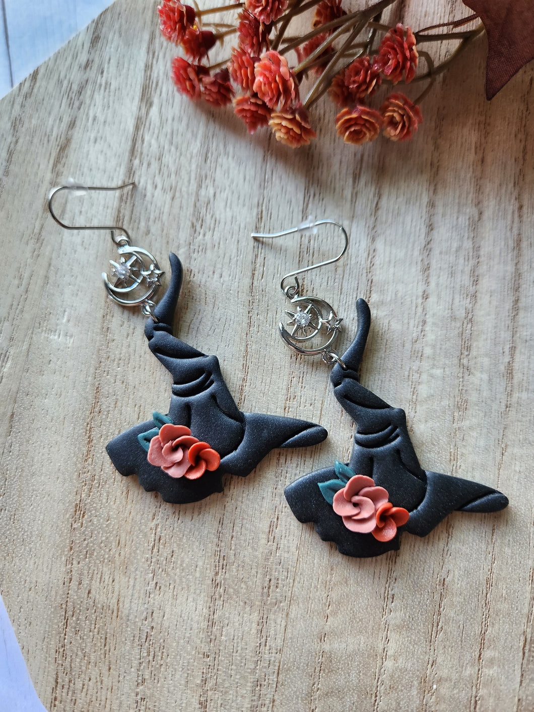 Harvest Floral Witches Hat Dangles