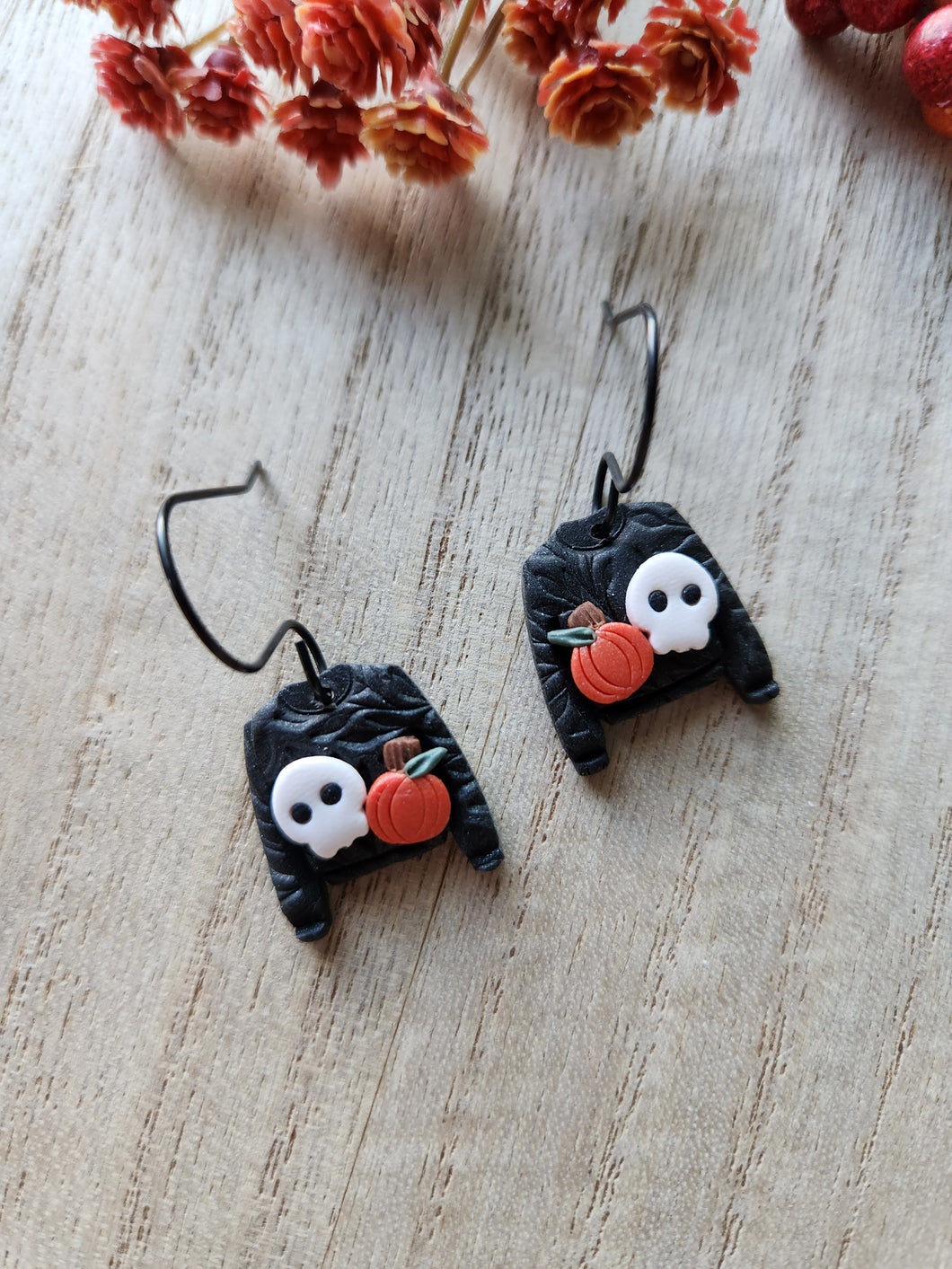 Small Spooky Sweater Dangles