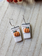 Load image into Gallery viewer, Large Pumpkin Spice Latte Dangles
