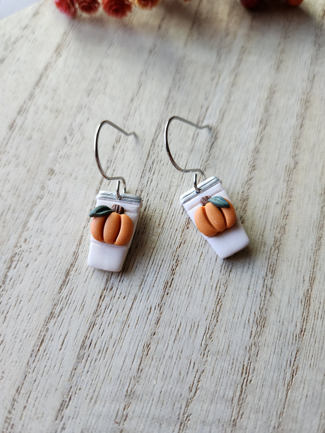 Mini Pumpkin Spice Latte Dangles