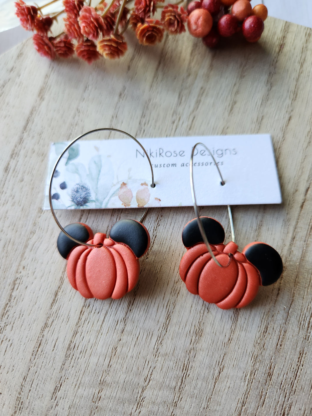 Orange Mouse Pumpkin Hoops