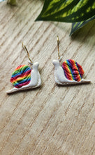 Load image into Gallery viewer, PRIDE Rainbow Snail Dangles
