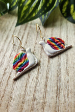 Load image into Gallery viewer, PRIDE Rainbow Snail Dangles
