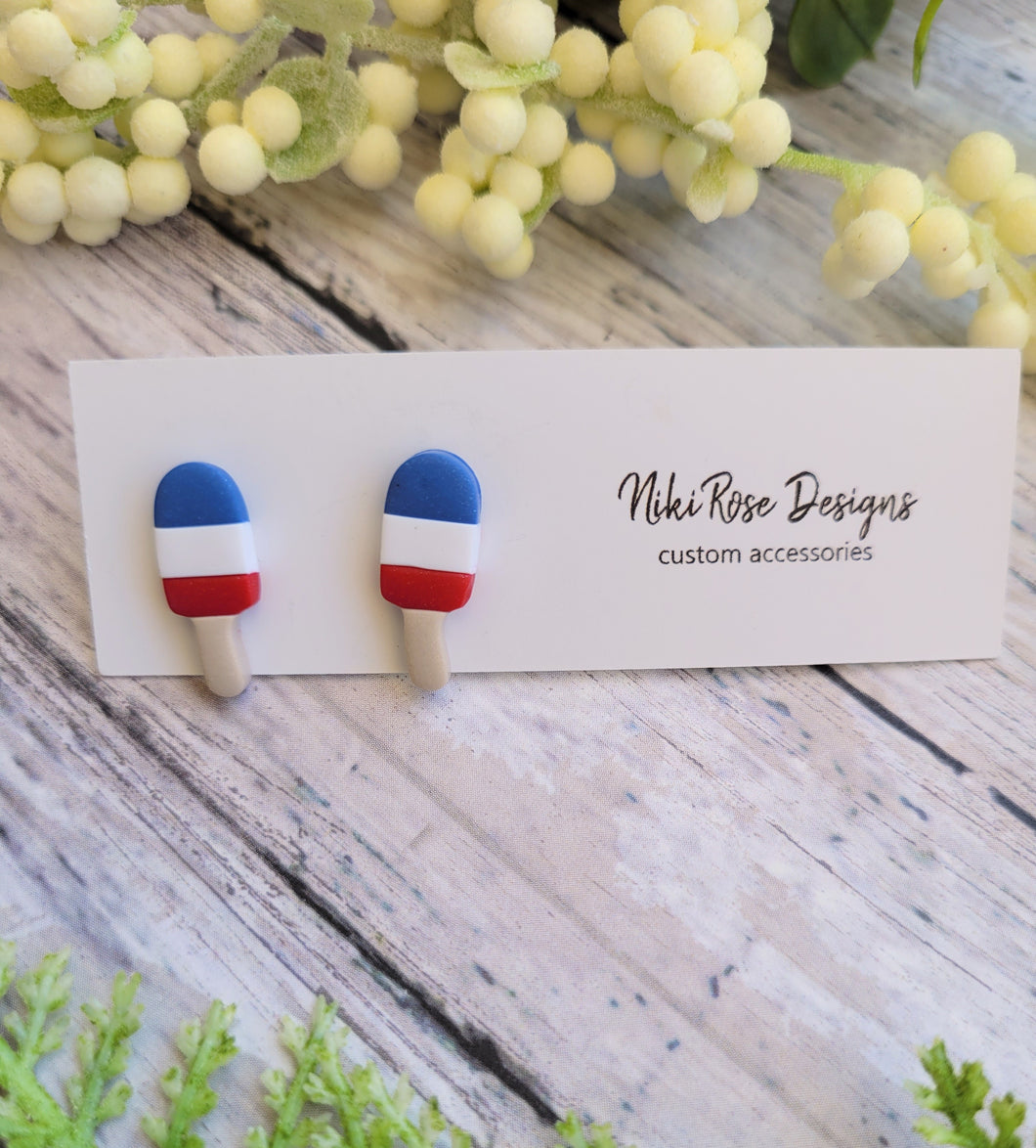 Patriotic Ice Cream Studs