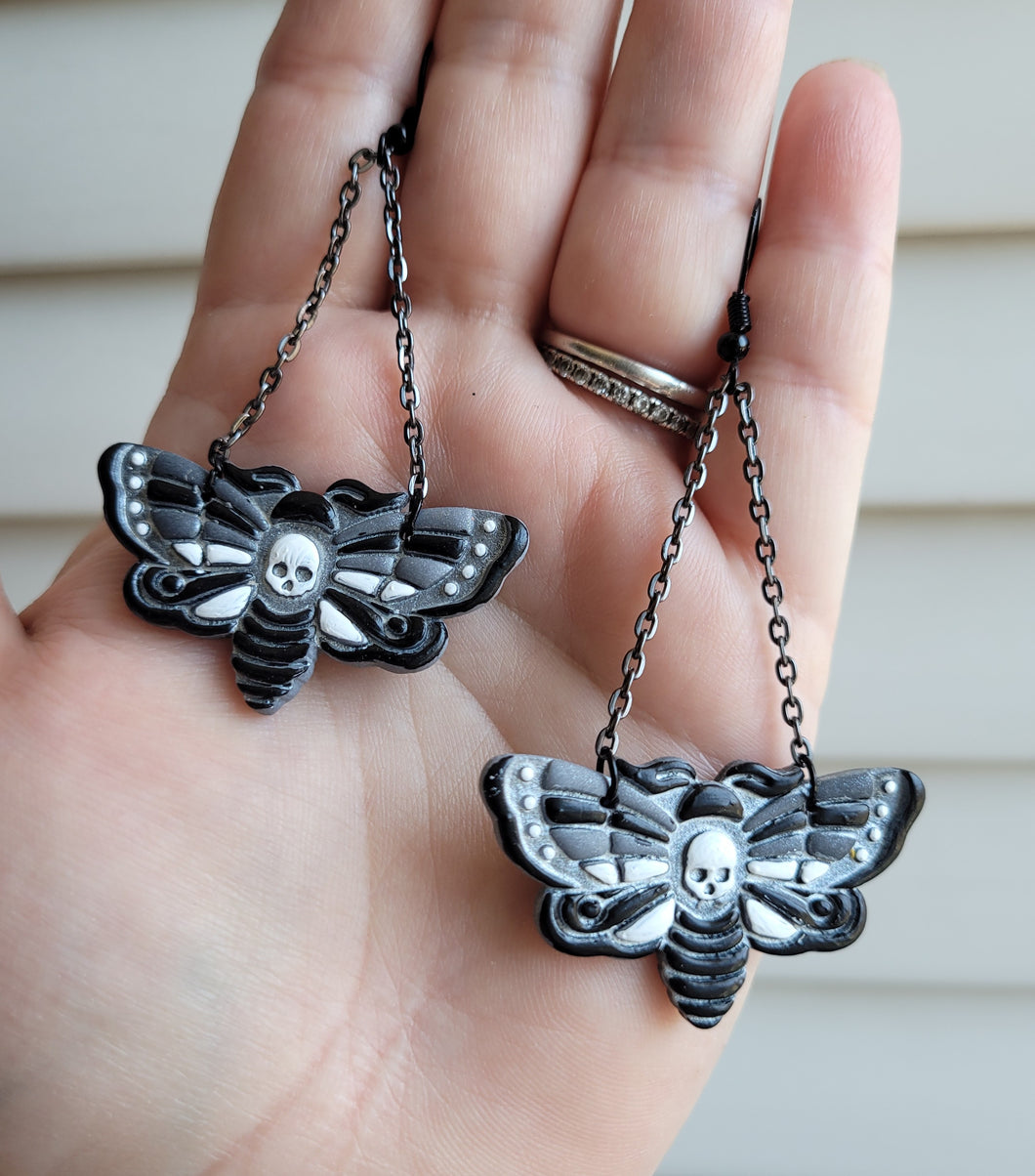 Death Moth Chain Dangles