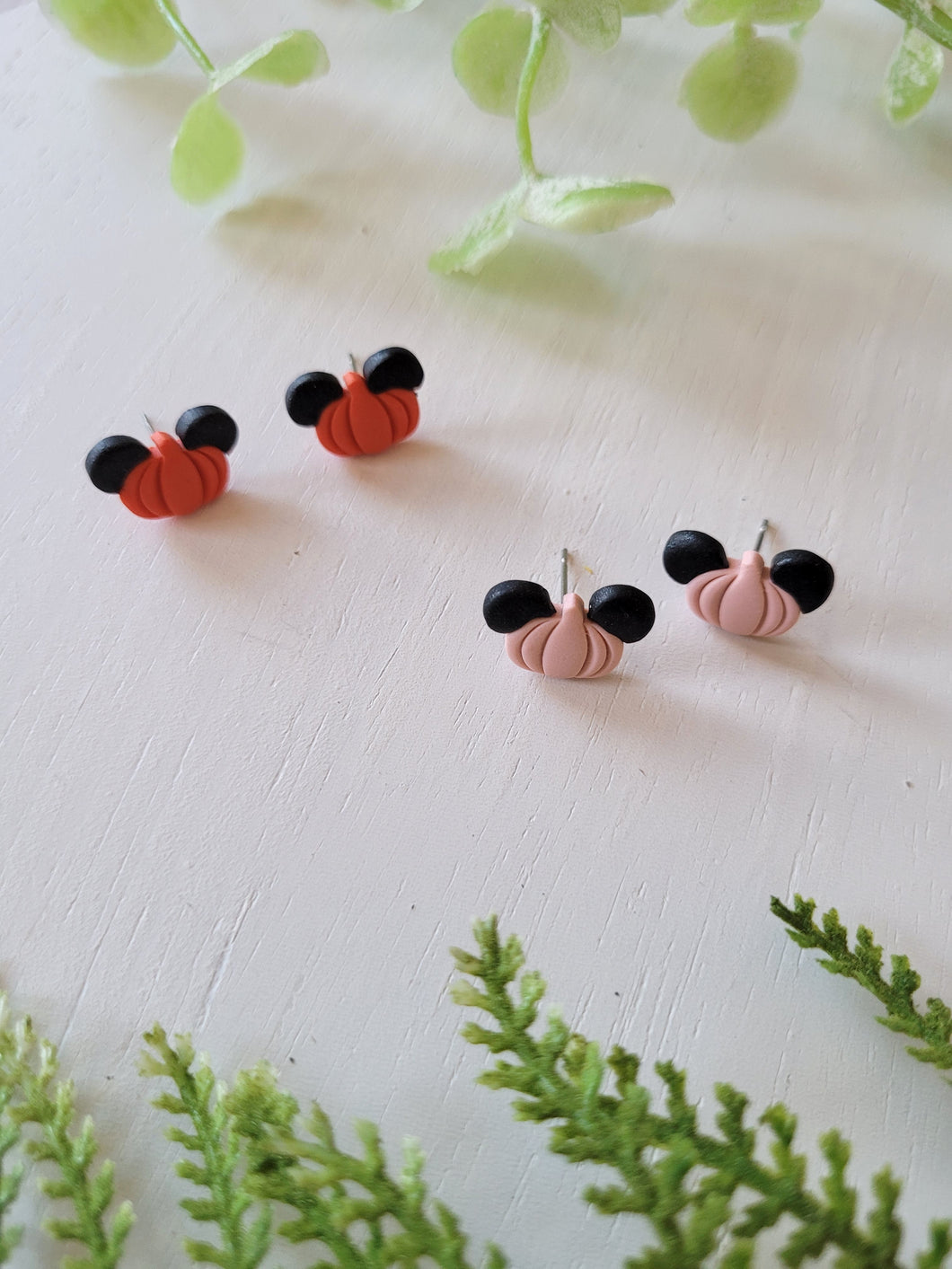 Mouse Pumpkin Studs