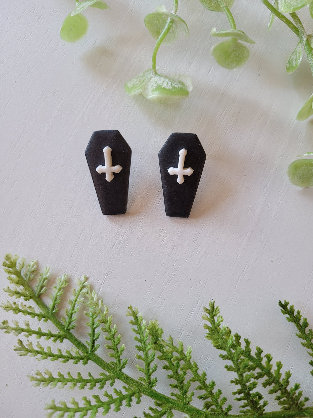 Cross Coffin Studs