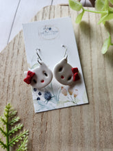 Load image into Gallery viewer, Love Kitties Dangle Clay Earrings
