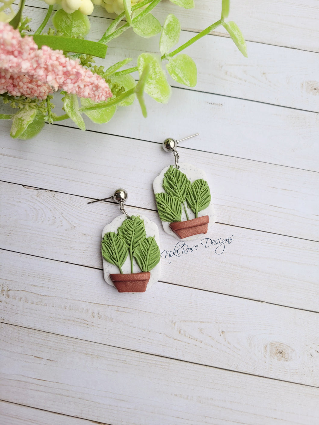 Plant Ball Stud Dangles